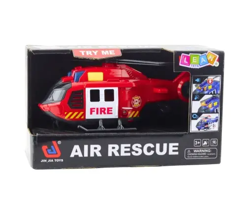 Fire Helicopter with Crane Lights and Sounds Red