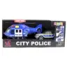 Police Helicopter Car Set with Moving Lights and Sounds