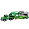 Set Truck Helicopter Cage With Dinosaur World Sounds Green