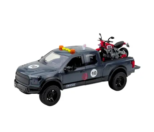 Pickup Truck With Engine Lights Sounds Gray 1:12