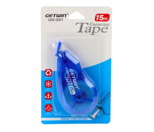 Correction Tape Mouse School Office 15m x 5mm Blue