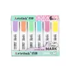 Set of Markers Highlighters School Office Pastel 6pcs