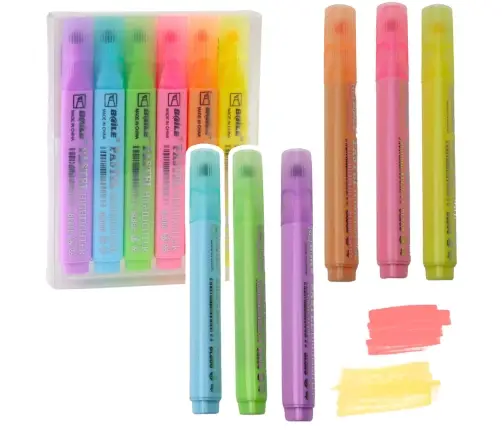 Highlighter Set School Office Colored 6pcs.