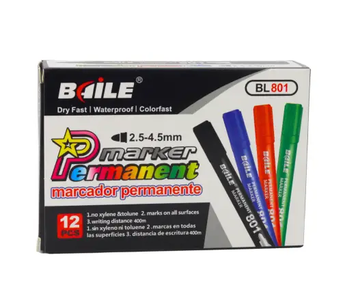 Permanent Marker Waterproof Blue 2.5-4.5 mm
