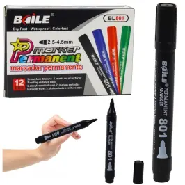 Permanent Marker Waterproof Black 2.5-4.5 mm Permanent Marker Waterproof Black 2.5-4.5 mm