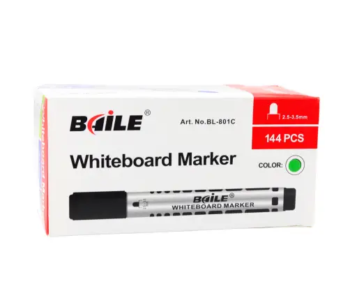 Set of Green Dry Erase Board Markers 12 pcs