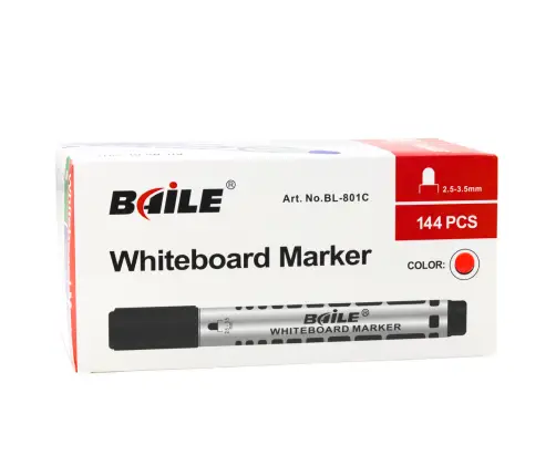 Dry Erase Board Marker Set Red 12pcs