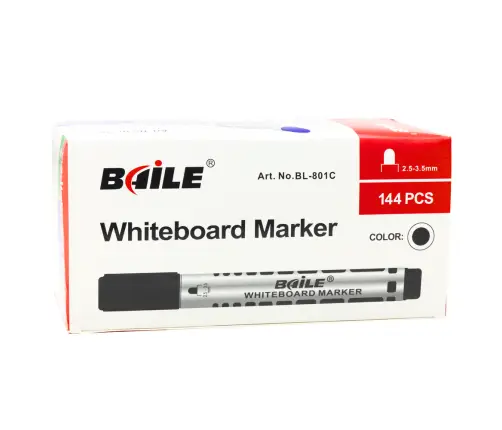 Set of Black Dry Erase Board Markers 12pcs