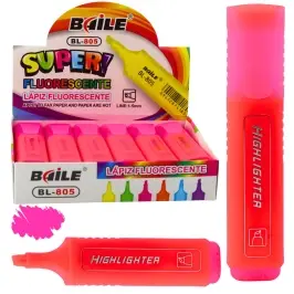 Highlighter Marker For Notes School Office Neon Intense Pink