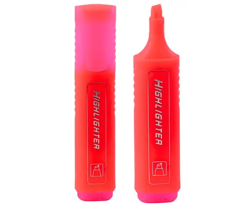 Highlighter Marker For Notes School Office Neon Intense Pink