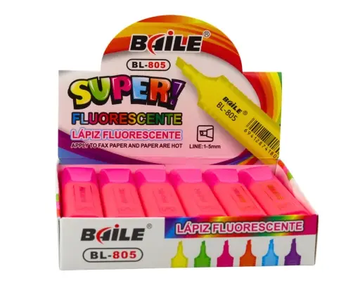 Highlighter Marker For Notes School Office Neon Intense Pink
