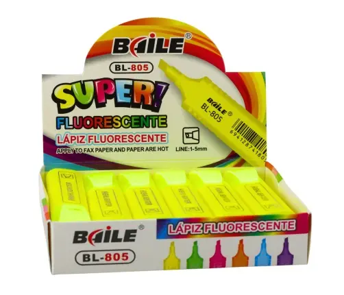 Highlighter Marker For Notes School Office Neon Intense Yellow