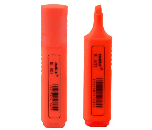 Highlighter Marker For Notes School Office Neon Intense Orange