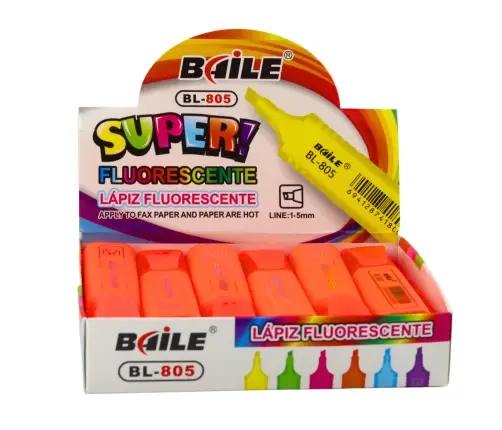 Highlighter Marker For Notes School Office Neon Intense Orange