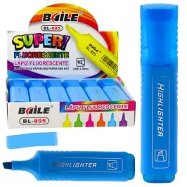 Highlighter Marker For Notes School Office Neon Intense Blue
