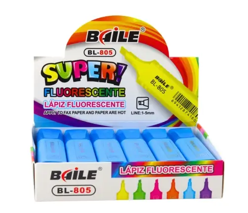 Highlighter Marker For Notes School Office Neon Intense Blue