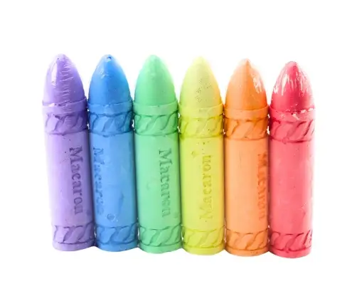 Neon Colored Chalk Blackboard Sidewalk Chalk Set of 6