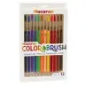 Watercolor Pencils With Brushes 2in1 Colored 12 Pcs
