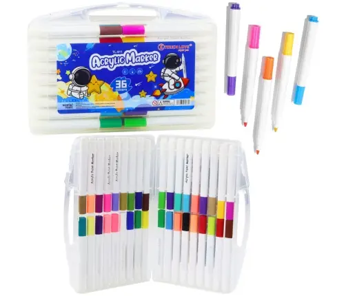 Set of Acrylic Marker Pens in Organizer 36pcs.