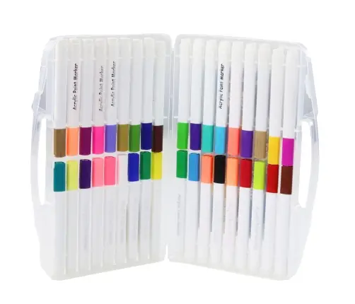 Set of Acrylic Marker Pens in Organizer 36pcs.
