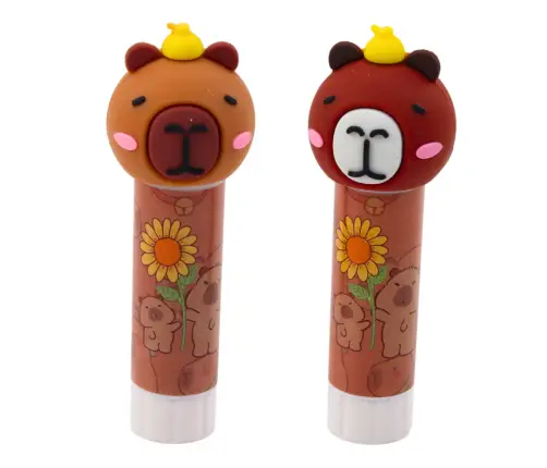 Glue Stick School Office Capybara Brown