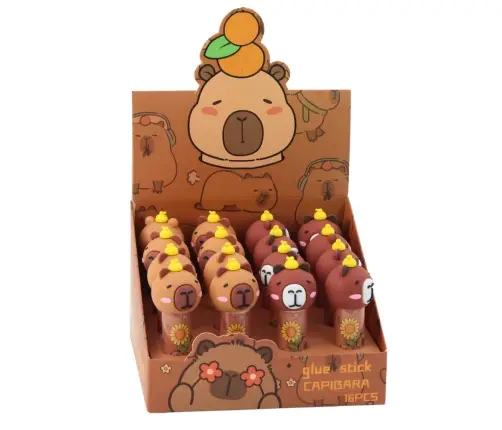 Glue Stick School Office Capybara Brown