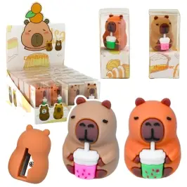 Capybara Sharpener With Cup School Office Brown