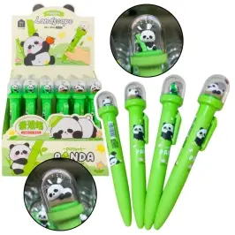 Green Panda Gel Pen Dome Blue Ink 0.5mm