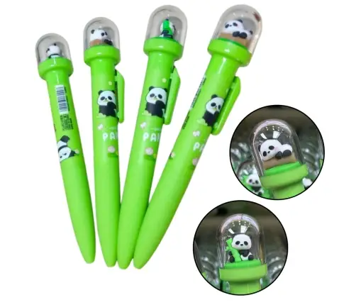 Green Panda Gel Pen Dome Blue Ink 0.5mm