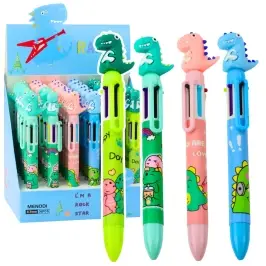 Dinosaur Figurine Pen Multicolor 0.7mm