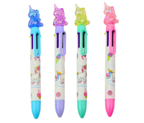 Multicolor Pen 6 Colors Unicorn Figure 0.7mm