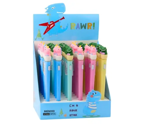 Glowing Dinosaur Ballpoint Pen In Egg Blue Ink 0.7mm Mix Glowing Dinosaur Ballpoint Pen In Egg Blue Ink 0.7mm Mix