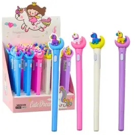 Unicorn On The Moon Glowing Ballpoint Pen Blue Ink 0.7mm Mix Unicorn On The Moon Glowing Ballpoint Pen Blue Ink 0.7mm Mix