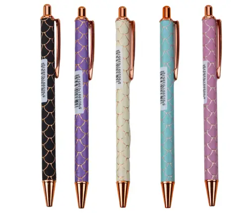 Metal Ballpoint Pen Automatic Scale Effect Blue Ink 1.0mm Metal Ballpoint Pen Automatic Scale Effect Blue Ink 1.0mm