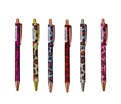 Metal Ballpoint Pen Automatic Panther Blue Ink 1.0mm