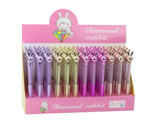 Rabbit Ballpoint Pen Diamonds Blue Refill 0.7mm Mix