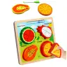 Puzzle Board 2in1 Wooden Educational Fruit Marker