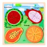 Puzzle Board 2in1 Wooden Educational Fruit Marker