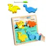Puzzle Board 2in1 Wooden Educational Dinosaurs Marker