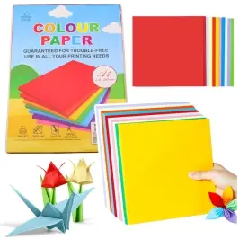 Colored Decorative Paper A4 For Printing Handicrafts Cards 100 Pcs