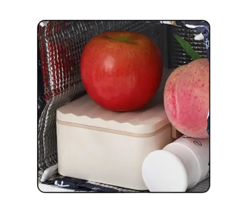 Thermoisolierende Frühstücks-Lunchtasche, rosa Einhorn, 23 cm