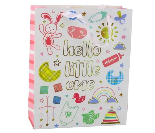 Hello Little One Baby Birth Gift Bag 32 x 26 x 10 cm
