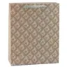 Embossed Beige Gift Bag 32 x 26 x 10cm