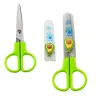 Two-handed school scissors with safety cap Mix 12cm