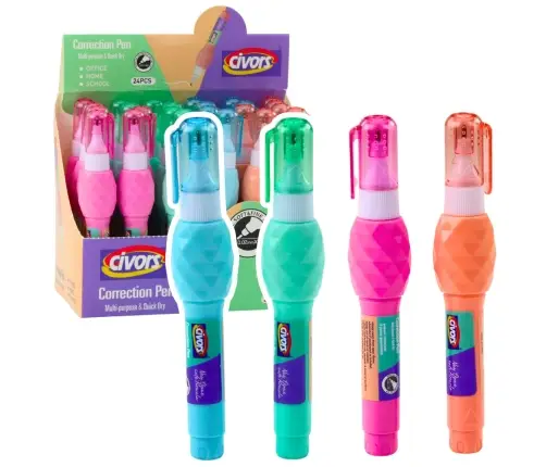 Correction Pen Office School Tip 0.02mm 7ml Mix