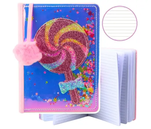 Notebook Notebook Lined Lollipop Confetti Holographic A5 80 Sheets