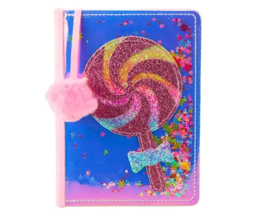 Notebook Notebook Lined Lollipop Confetti Holographic A5 80 Sheets