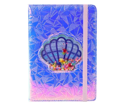 Notebook Notebook Lined Shell With Confetti Holographic A5 70 Sheets