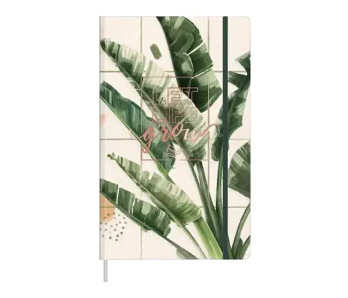 Notebook Planner Lined Banana Leaves Eraser A5 80 Sheets