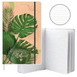 Notebook Planner Lined Monstera Leaves Eraser A5 80 Sheets Notebook Planner Lined Monstera Leaves Eraser A5 80 Sheets